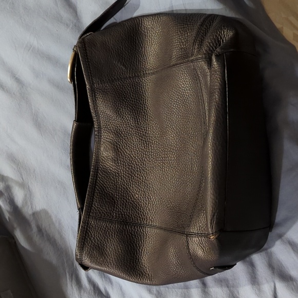 Large black pebble leather Cole Haan hobo bag - Picture 6 of 13